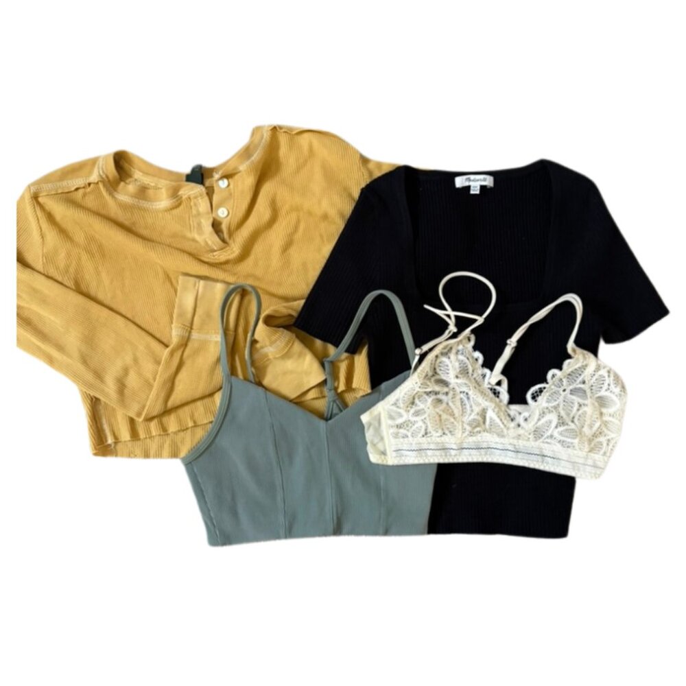 XS–S Top Bundle – 6 Pieces Ribbed, Lace, Bralettes & More Madewell, Wild Fable